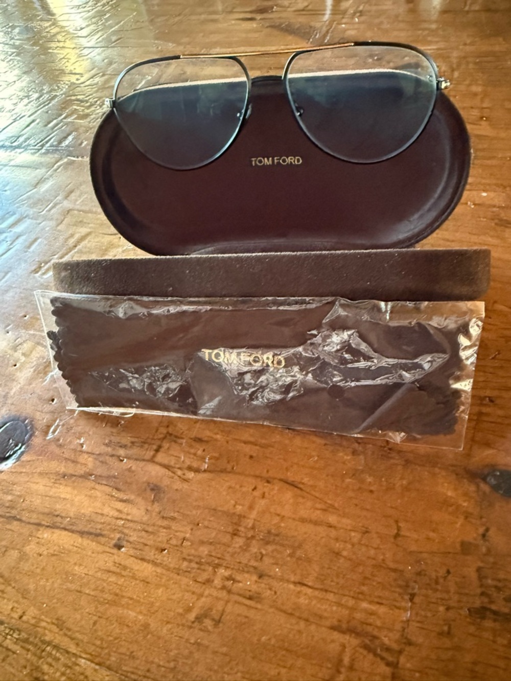 Tom Ford Aviator style Metal Frame prescription glasses model TF5829b
